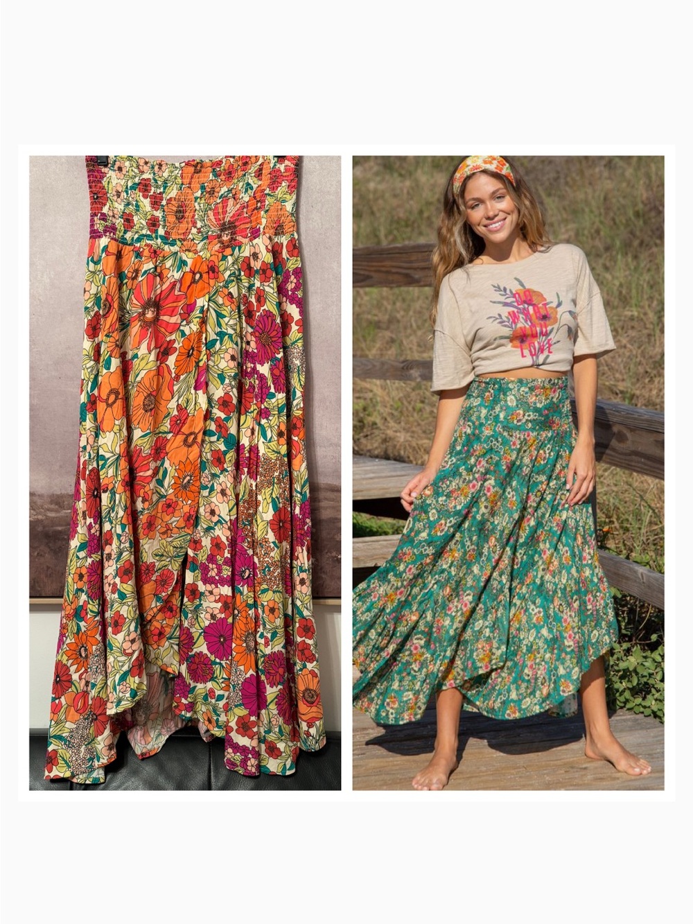 Natural Life Feelin' Alive Convertible Midi Skirt
- Orange, Purple & Green Sz Xl
